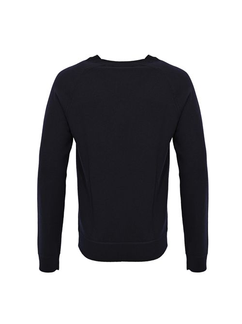 Maglia in lana con inserto a V Blu DSQUARED2 | S74HA1564 D13133477